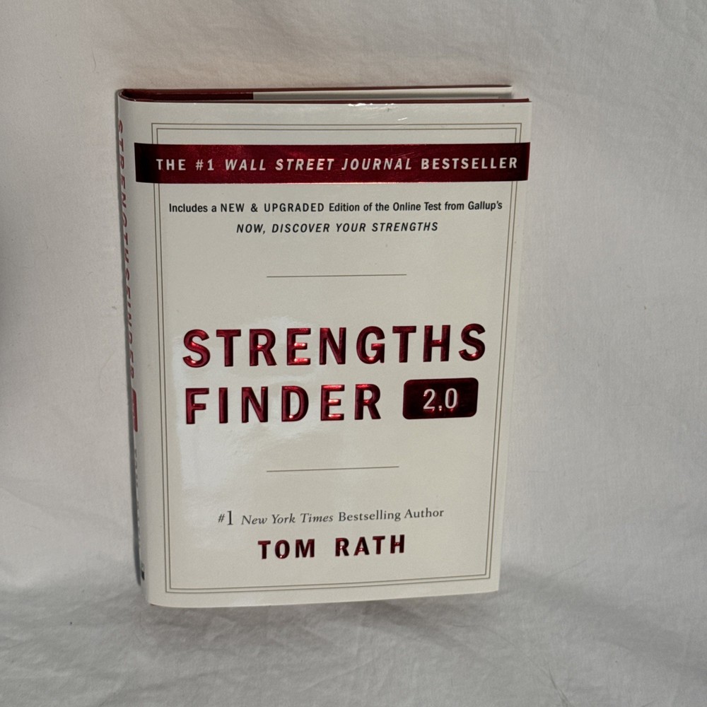 StrengthsFinder 2.0 by Tom Rath Hardcover Like New Without Code