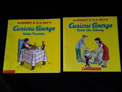 3 Curious George Paper back Books. Slightly used. 2 *24 pages & 1*48 pages Books