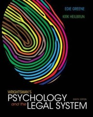 Wrightsman’s Psychology and the Legal System – Hardcover – ACCEPTABLE