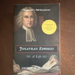 Yale University Press Jonathan Edwards: A Life Marsden Paperback Bancroft Prize