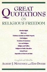 GREAT QUOTATIONS ON RELIGIOUS FREEDOM By Edd Doerr & Edd Doerr **Excellent**