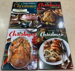 Taste of Home Christmas Recipes -4 Books Hardcover Holiday Meals Cooking Ideas