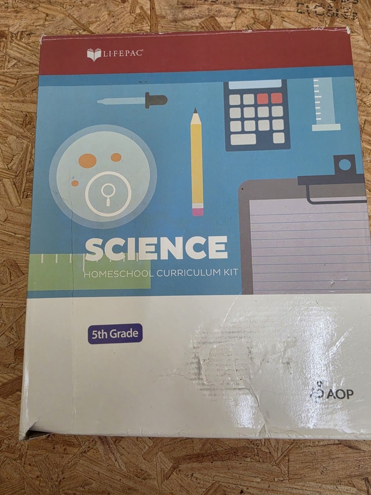 LIFEPAC® 5th Grade Science AOP Incomplete Set Homeschool Curriculum Fifth