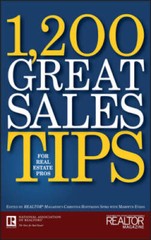 1,200 Great Sales Tips for Real Estate Professionals – Hardcover – GOOD