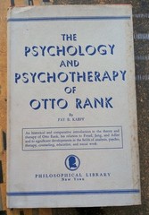 1st Edition PSYCHOLOGY PSYCHOTHERAPY OTTO RANK Karpf VinTagE 1953 HC DJ Book