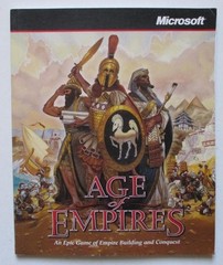 Age of Empires (Microsoft 1997 PC) Game Manual & Chart Only – Build and Conquest