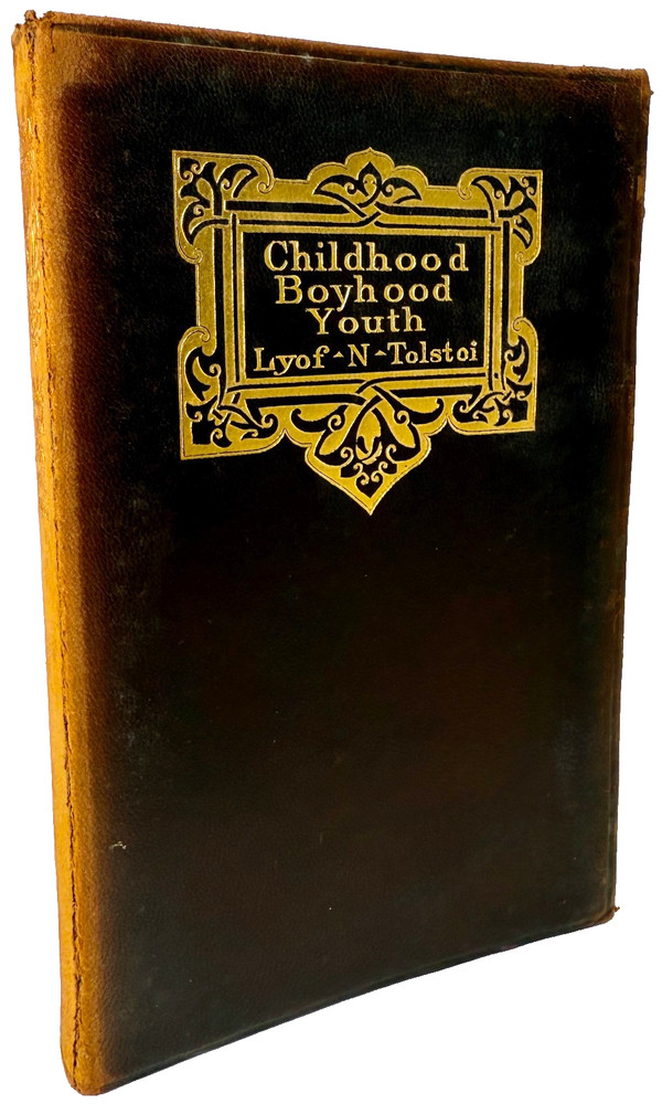 Childhood Boyhood Youth, Leo Tolstoy 1899 with leather cover