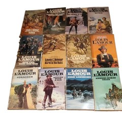 Lot Of 12 Vintage Louis L’ Amour 1960s-70s Books Paperback Western Cowboy Novels