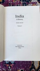 INDIA A HISTORY John Keay 2 Volume Slipcased Edition The Folio Society 2003
