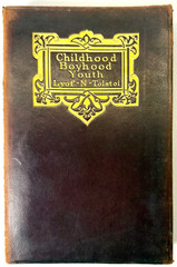 Childhood Boyhood Youth, Leo Tolstoy 1899 with leather cover
