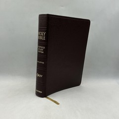 Holy Bible Scofield Study NKJV 474RRL 2002 Oxford Leather Brown Thumb Indexed