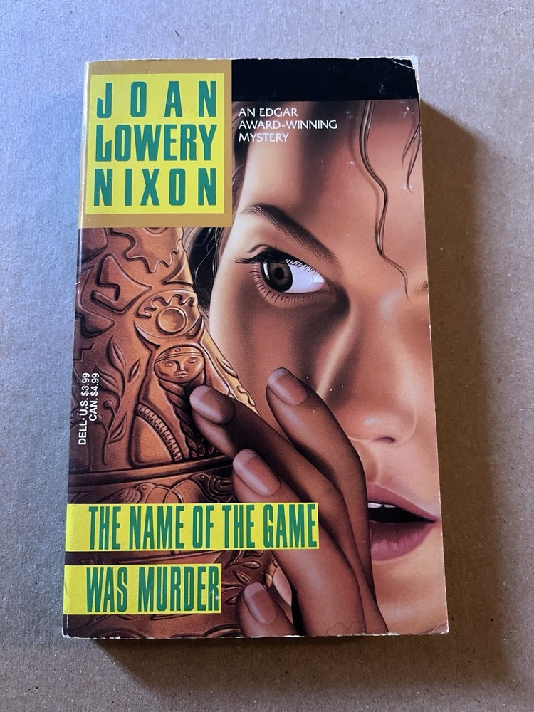 THE NAME OF THE GAME WAS MURDER by Joan Lowery Nixon 1994 paperback YA SUSPENSE