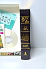 Hebrew-Greek Key Word Study Bible KJV AMG Bonded Leather Softcover Red Letter Ed