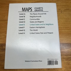 4 Maps Charts Graphs Levels D, E, F, and G Modern Curriculum Press US World pb