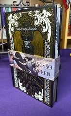 Bookish Box Luxe Wings So Wicked by Emily Blackwood, Fallen Black Signed Edition