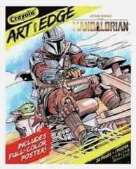 Crayola Art With Edge Star Wars The Mandalorian 28 Pages + 1 Poster New