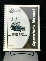 eXmark Lazer Z HP 465 505 565 Operators Manual & Part List Diagrams Schematics