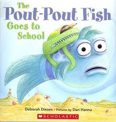 Pout Pout Fish Goes to School – Paperback By Deborah Diesen – VERY GOOD