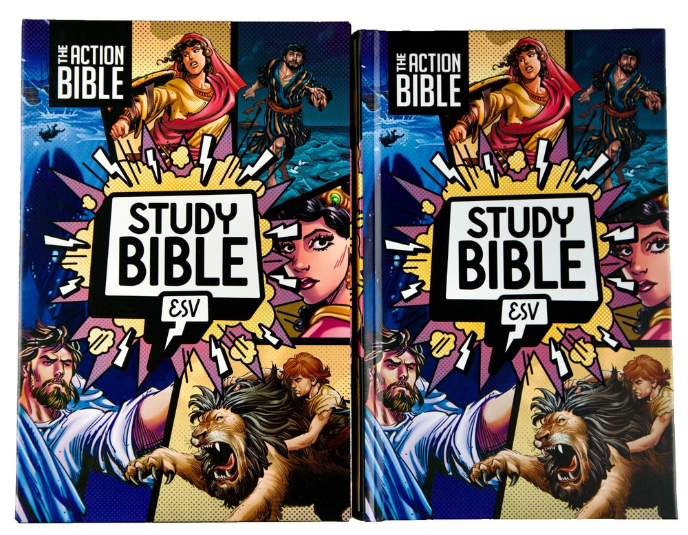 2025 ESV Action Study Bible – Hardcover, Full Color – Kids Ages 8–12 – NEW