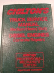 Chilton’s Truck Service Manual 1988 Diesel Engines Professional Mechanic