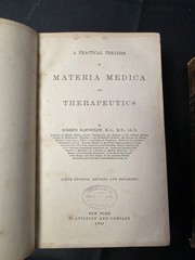 Rare 6th Edition Materia Medica and Therapeutics by Bartholow 1888 Antique Book