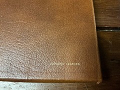 KJV Holy Bible References Red Letter Brown Genuine Leather 1970 Nelson