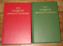 Lot of 10 Yearbook of Jehovah’s Witnesses Watchtower HC Books 1970-1979 Complete