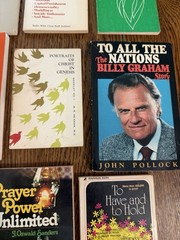 VTG Lot 15 Christian Faith Books 60s 70s 80s Autobiography Cult Graham Adult