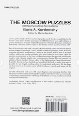 The Moscow Puzzles: 359 Mathematical Recreations (Dover Math Games & Puzzles…