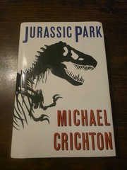 Jurassic Park by Michael Crichton HCDJ 1990 First Edition First Print