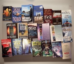 Lot 10 RANDOM Paperback Books + 5 Hardcover! Genre Mix/Suspense/Thriller/Horror
