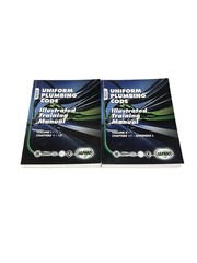 2009 Uniform Plumbing Code Illustrated Training Manual Paperback Vol 1 & 2 IAPMO