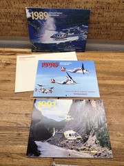 BELL HELICOPTER – Appointment Calendar – 1989 1990 1991 – Lot Of 3 – MM6.109
