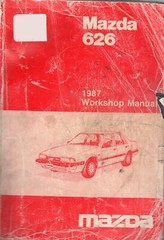 1987 Mazda 626 FACTORY Workshop Manual Complete Part# 1152-10-86S MN393