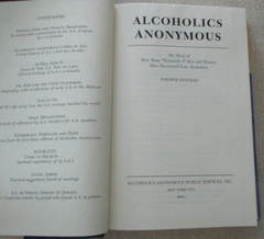 Alcoholics Anonymous 4th Ed- 2001 Big Book AA Text 11th Printing 2004 HC DJ VG