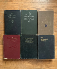Lot of 6 Vintage Hymnals ~ Hardcover 1940s, 1950s