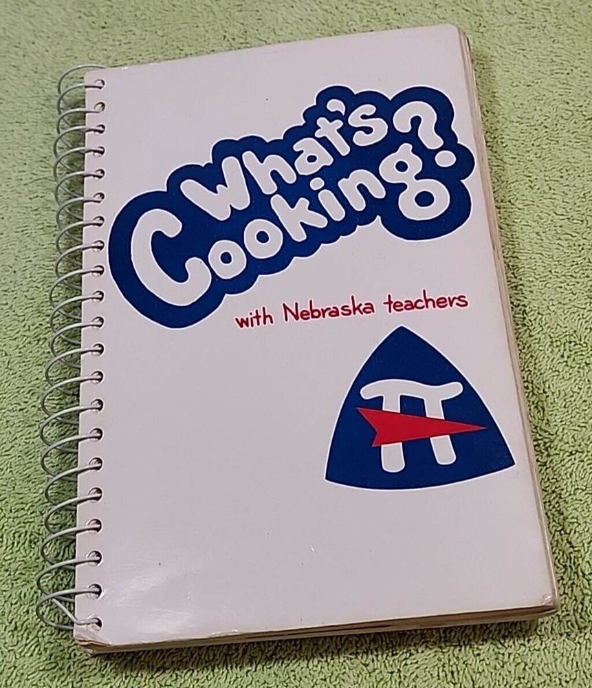Vtg 1983 What’s Cooking? Cookbook 214 pages Nebraska Teachers