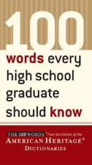100 Words Every High School Graduate Should Know – Paperback – GOOD