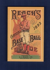 1893 REACH’S BASEBALL GUIDE ~ 1989 Horton P.C. | 164 pages ~ Scarce REPRINT! A