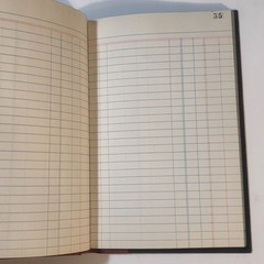 Vintage 1970s S.E. Ledger, Hard Cover, 126 Pages + Index