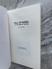 Fall Of Babel At The Time Of The End LEW. WHITE