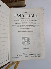 Lot of 2 VTG Bibles Water Buffalo Leather Authentic KJV Thumb Indexed Red Letter