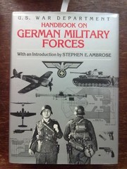 Handbook on German Military Forces by United States. War Dept. Hardback Book The