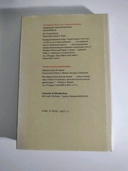 THE AMERICAN CONSTITUTIONAL TRADITION essays By D. J. Elazar – 1988 1st Edition