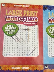 Lot Of 4 Kappa Large Print Word Search Word-Finds Books NEW Free Shipping 475-78