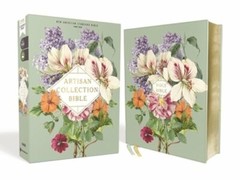 NASB, Artisan Collection Bible, Leathersoft, Sage Floral, Red Letter, 1995 Text,