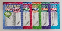 5 New Large Print Word-Finds Puzzle Books Kappa Games Vol# 452-498 ~ Search,Hunt