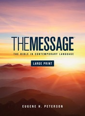 The Message/Large Print Bible (Numbered Edition)-Hardcover