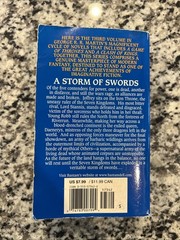 A Storm of Swords George R.R. Martin Vintage Book Paperback Bantam 1st Edition