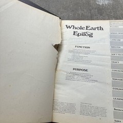 Whole Earth Epilog 1974 Jobs Stay Hungry Stewart Brand Hardcover Edition Used